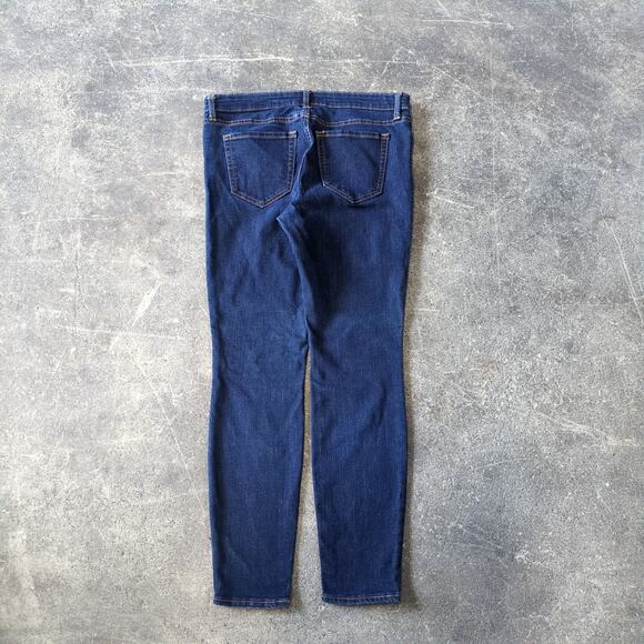 Gap Low Rise Jeans Womens 28 Short Blue Jegging Dark Wash Y2K Preppy Retro - Picture 3 of 8